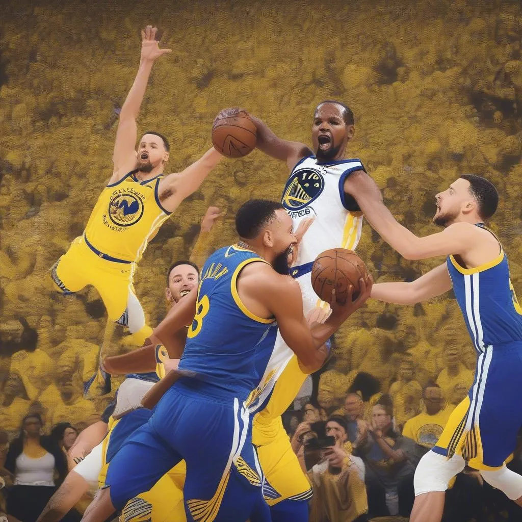 Golden State Warriors cố gắng bám đuổi Cavaliers trong trận đấu đầu tiên của NBA Finals 2018