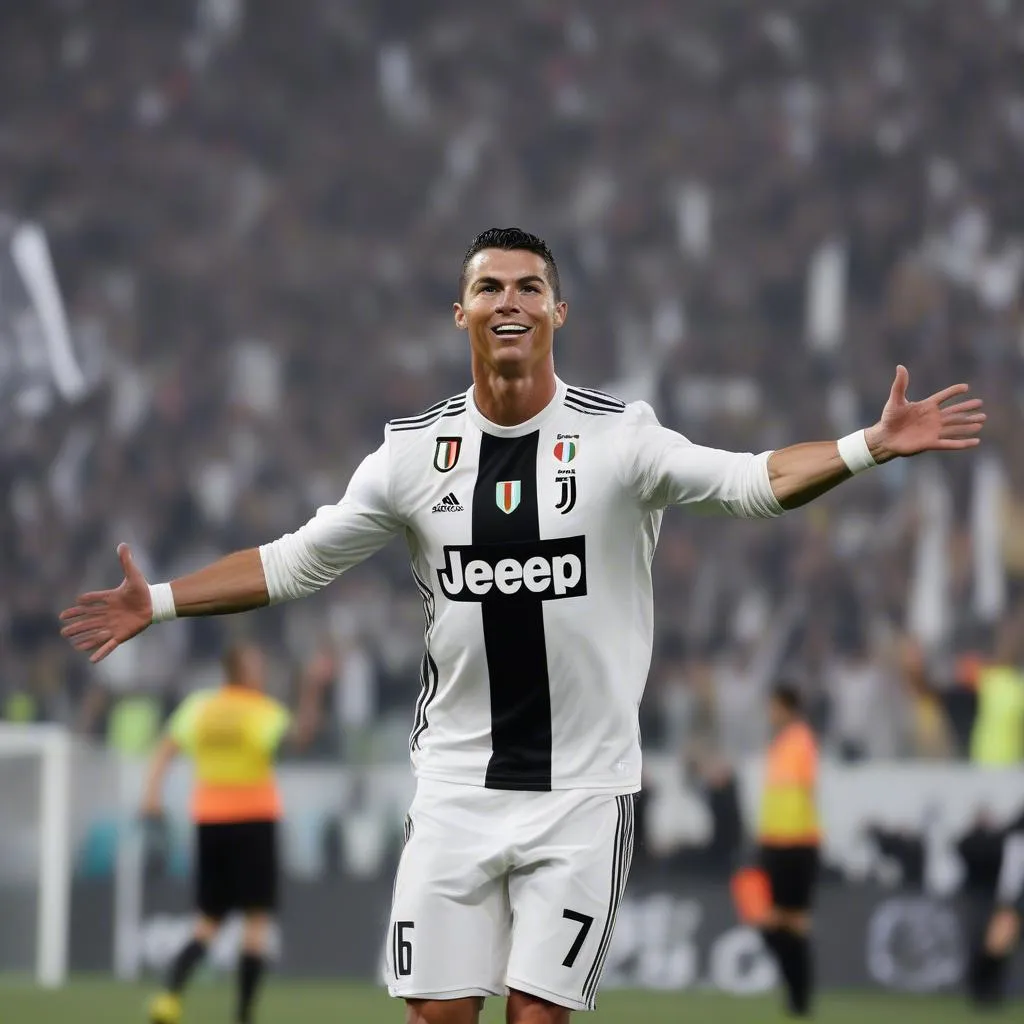 Ronaldo ghi bàn cho Juventus