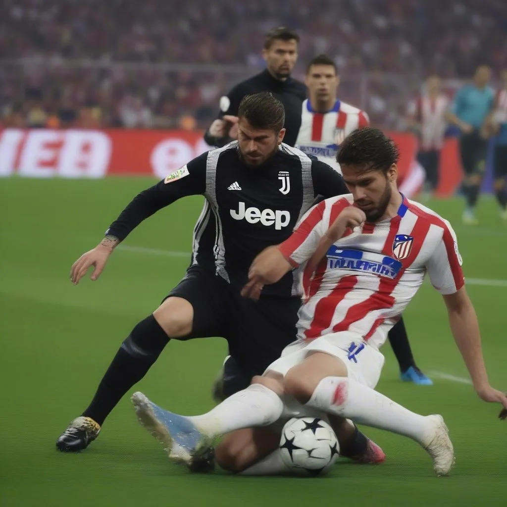 Highlight Atletico Madrid vs Juventus: Giao tranh gay cấn