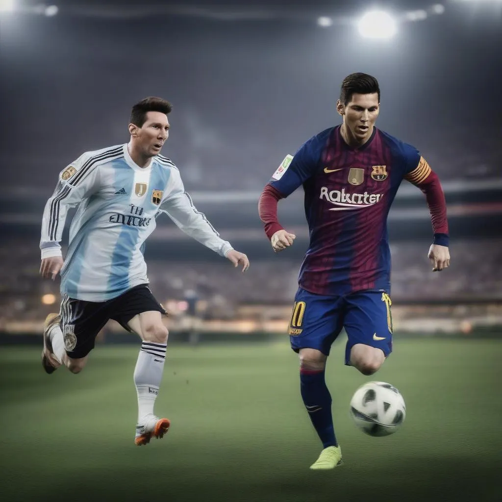 Lionel Messi và Cristiano Ronaldo - hai cầu thủ hàng đầu thế giới với những pha highlight beast running man đầy ấn tượng