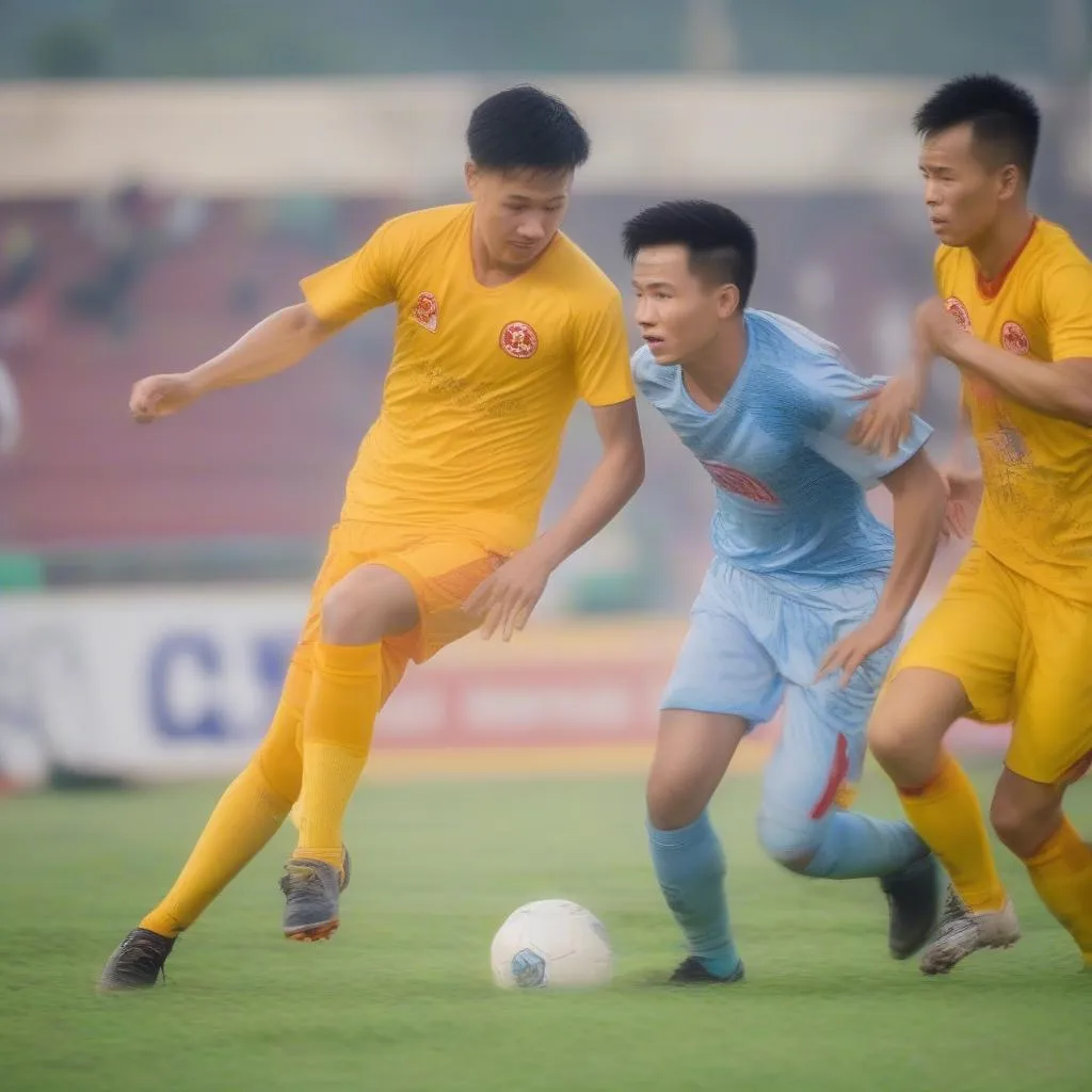 Những pha bóng ấn tượng của Quang Hải và Văn Hậu trong trận đấu giữa Hà Nội FC và Viettel FC