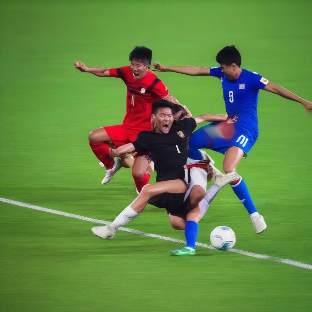 Hình ảnh Highlight Thái Lan vs UAE ghi bàn thắng