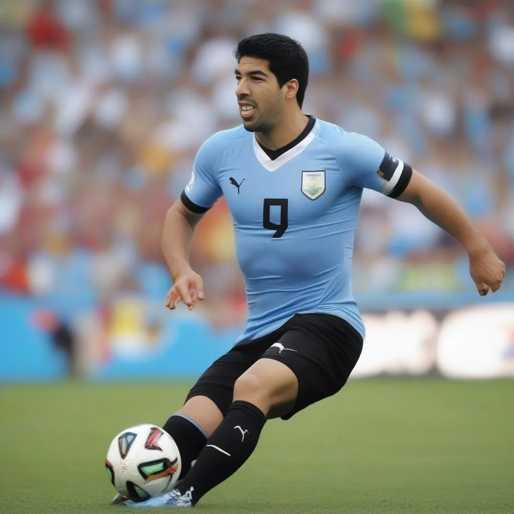 Luis Suarez trong màu áo Uruguay