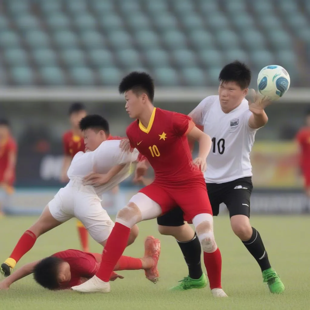 Hình ảnh minh họa ban tổ chức trận đấu U20 Việt Nam vs U20 New Zealand, thể hiện sự chuẩn bị chu đáo cho trận đấu