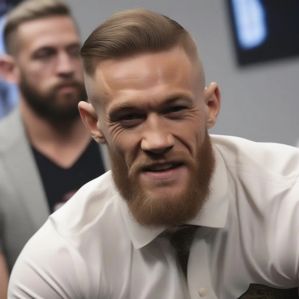 Conor McGregor với mái tóc nhuộm highlights