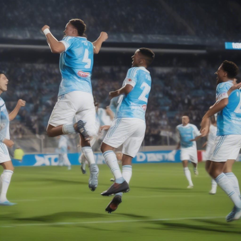 marseille-vs-amiens-highlights-2|Cầu thủ Marseille ăn mừng bàn thắng