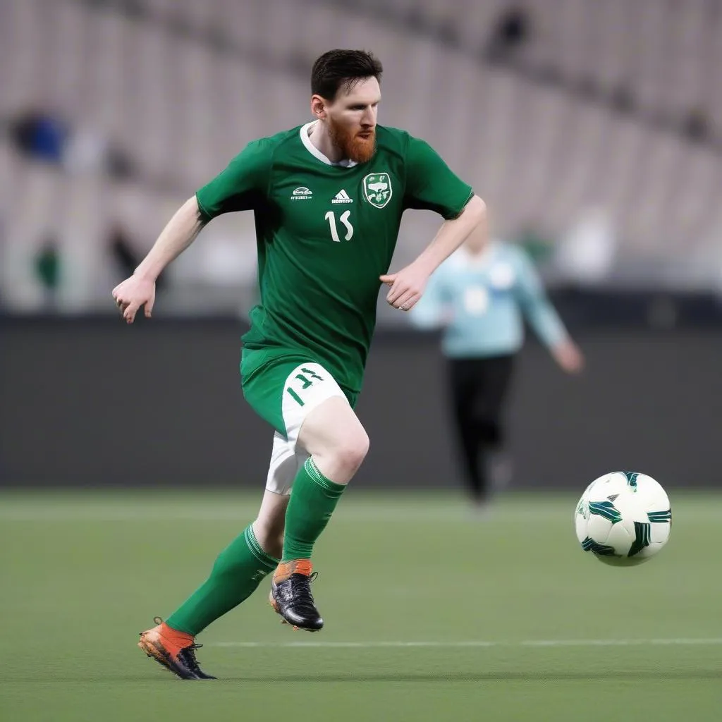 Pha đánh đầu đỉnh cao của "Messi" Ireland trong trận đấu với New Zealand