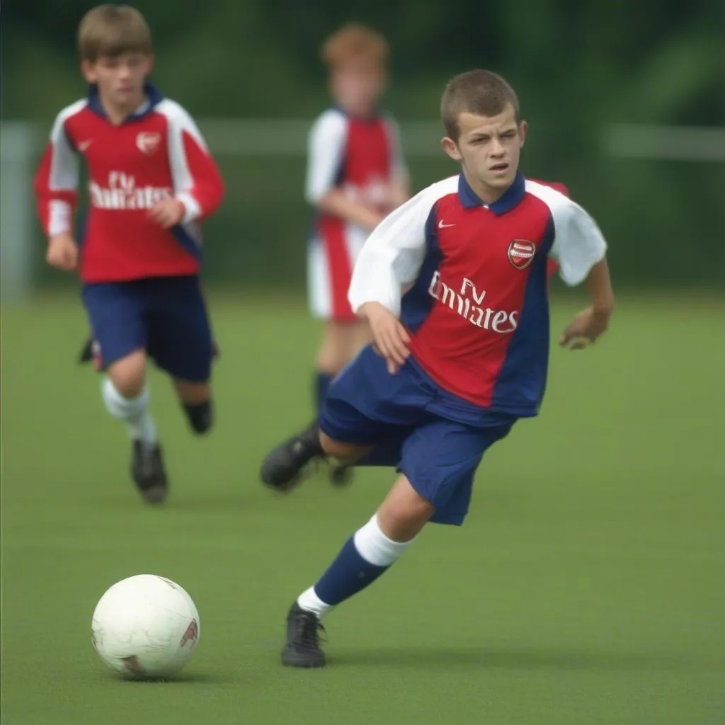 Jack Wilshere trong màu áo Arsenal thời trẻ