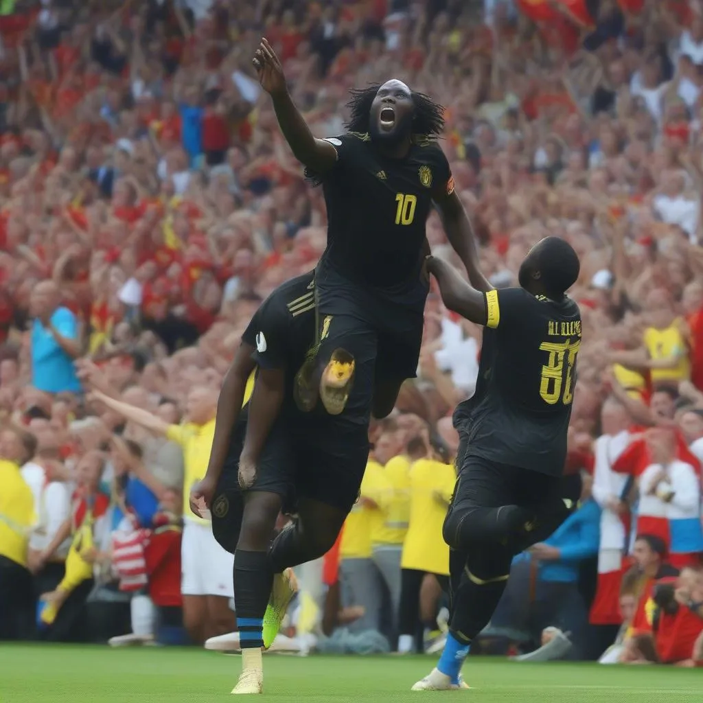 Bàn thắng gỡ hòa của Lukaku