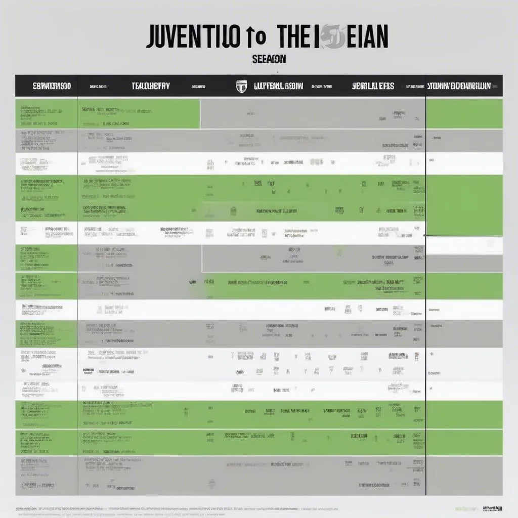 Lịch thi đấu Juventus