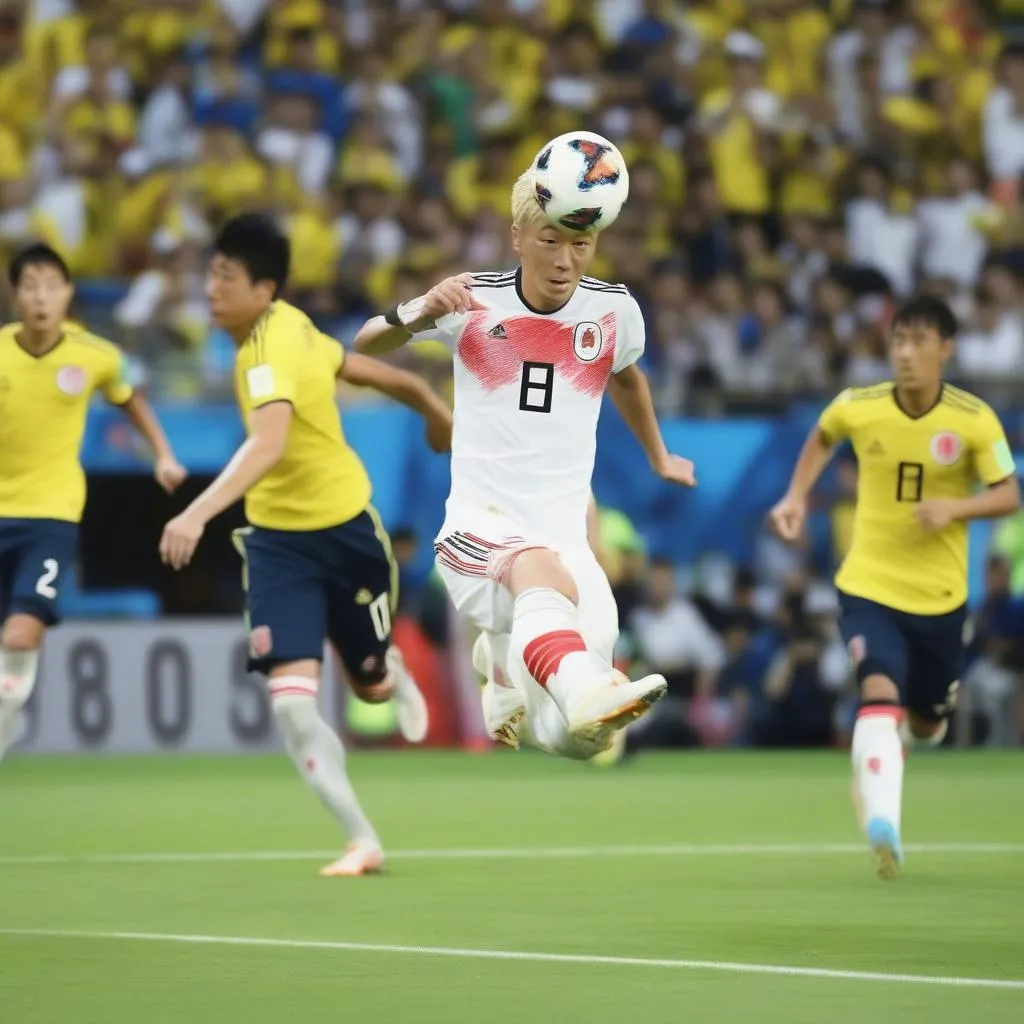 Keisuke Honda ghi bàn thắng FIFA World Cup 2018