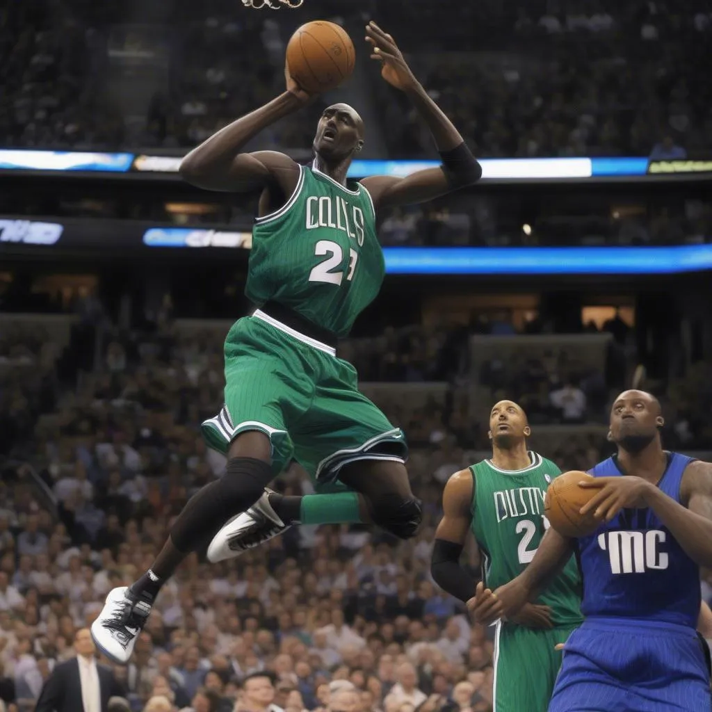 Kevin Garnett Highlights Defense Block