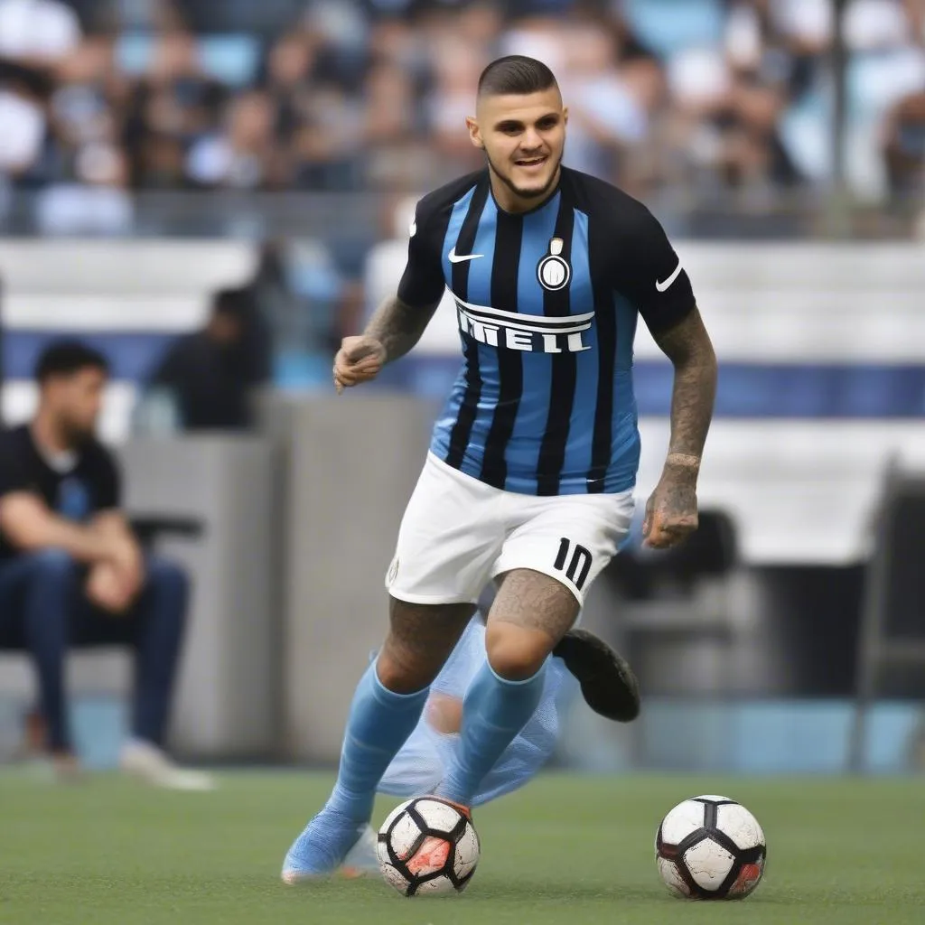 Mauro Icardi ghi bàn thắng cho Inter Milan