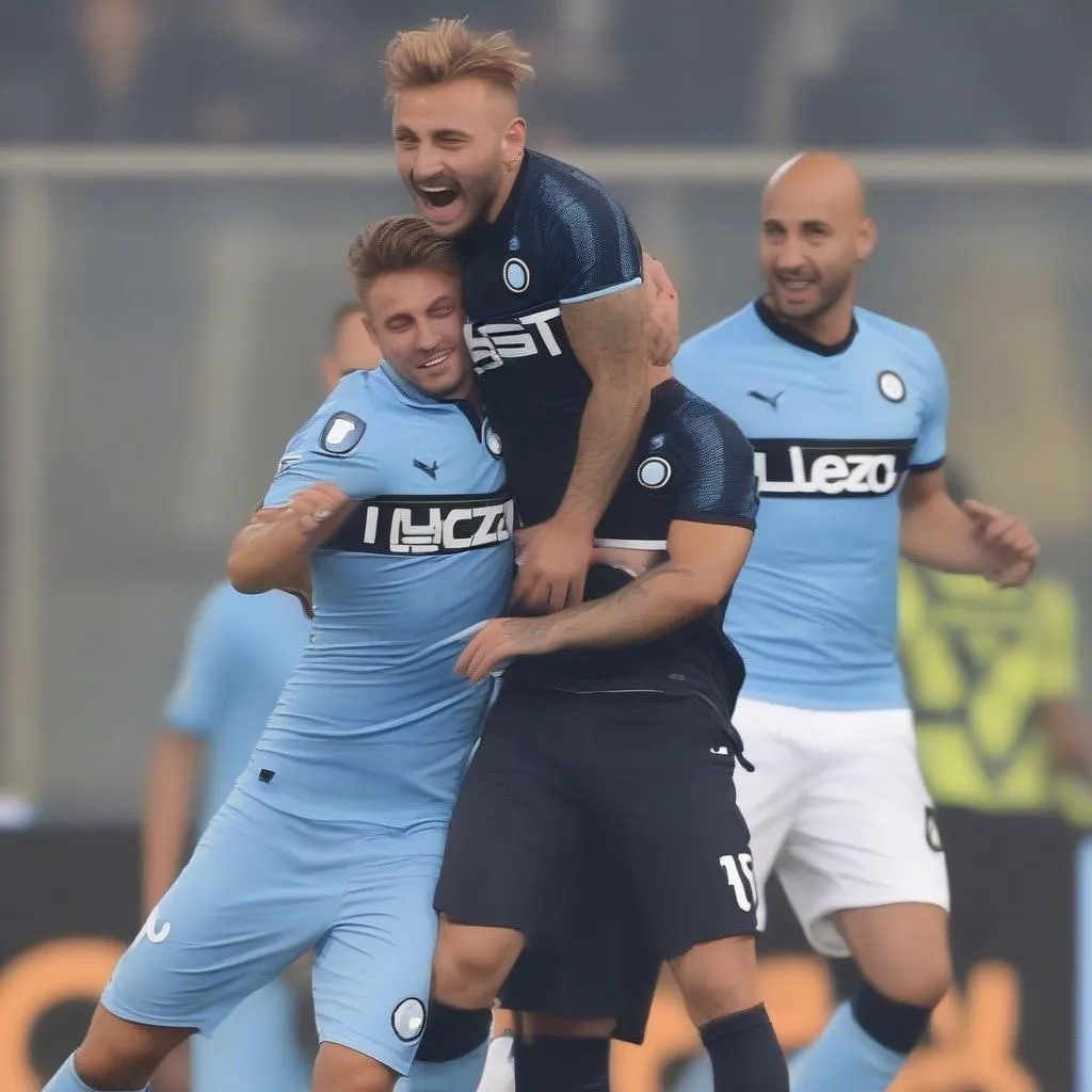 Ciro Immobile ghi hat-trick trong trận đấu Lazio vs Inter 2018