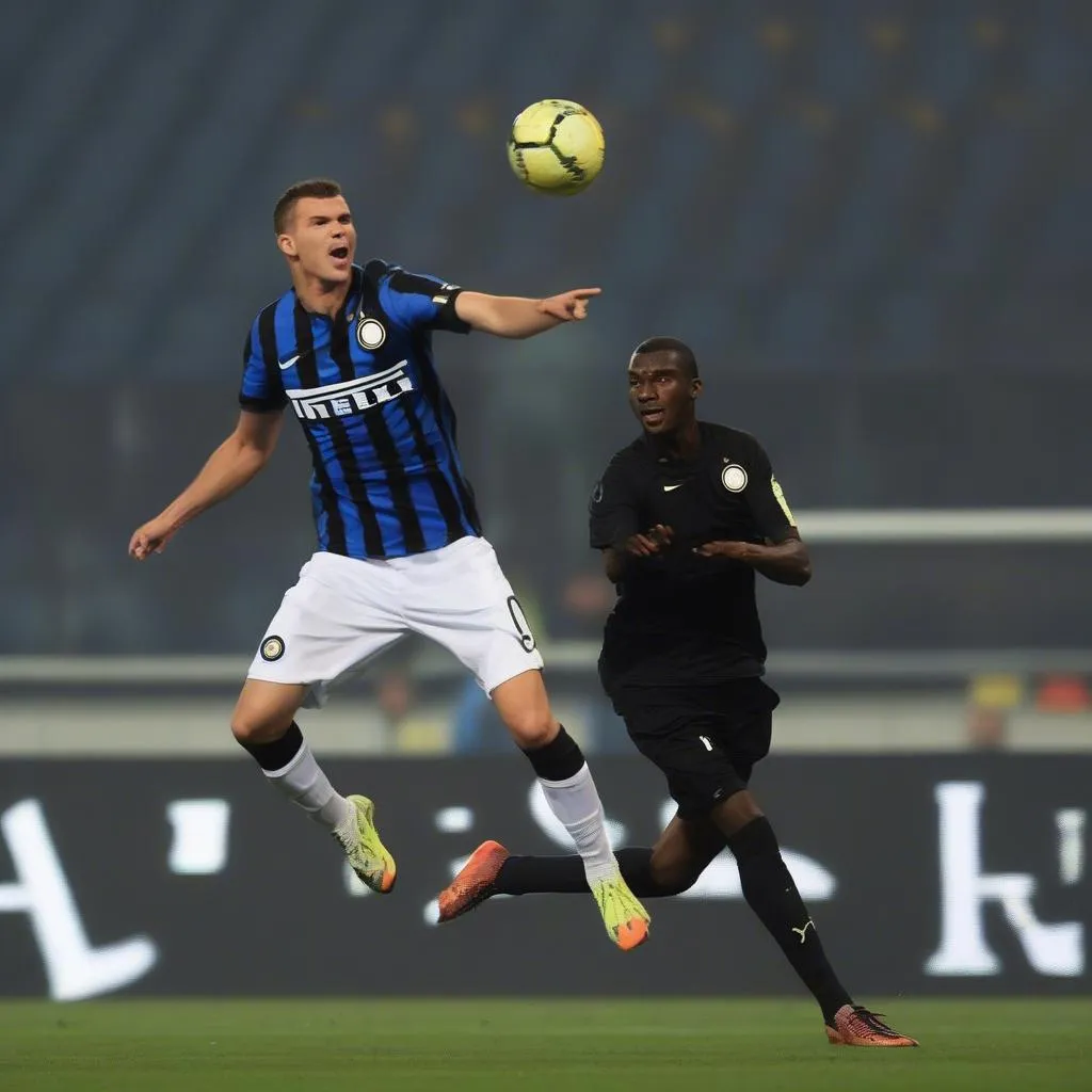 Ảnh minh họa: Edin Dzeko ghi bàn ấn định chiến thắng cho Inter