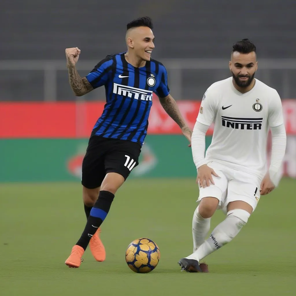 Ảnh minh họa: Lautaro Martinez ghi bàn mở tỷ số cho Inter