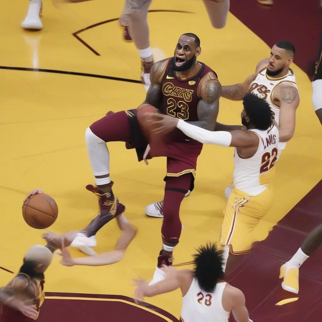 LeBron James tỏa sáng trong trận đấu đầu tiên của NBA Finals 2018