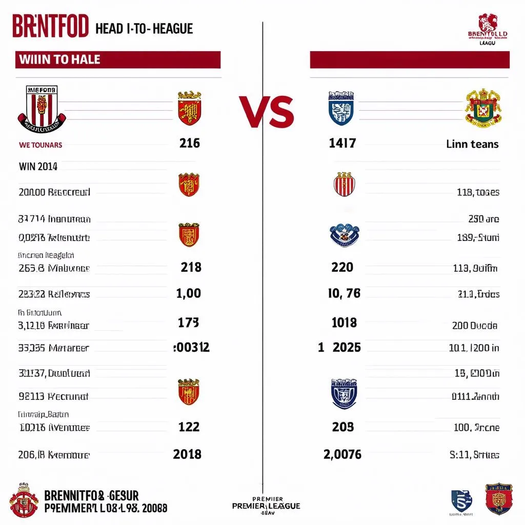 Lịch sử đối đầu Brentford