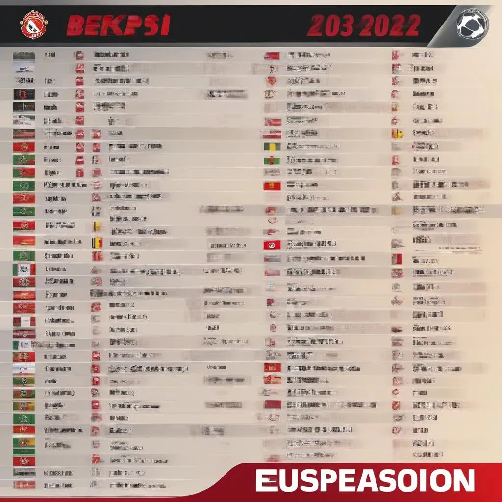 Lịch thi đấu Europa League 2023/2024: Bảng xếp hạng, lịch thi đấu các vòng đấu