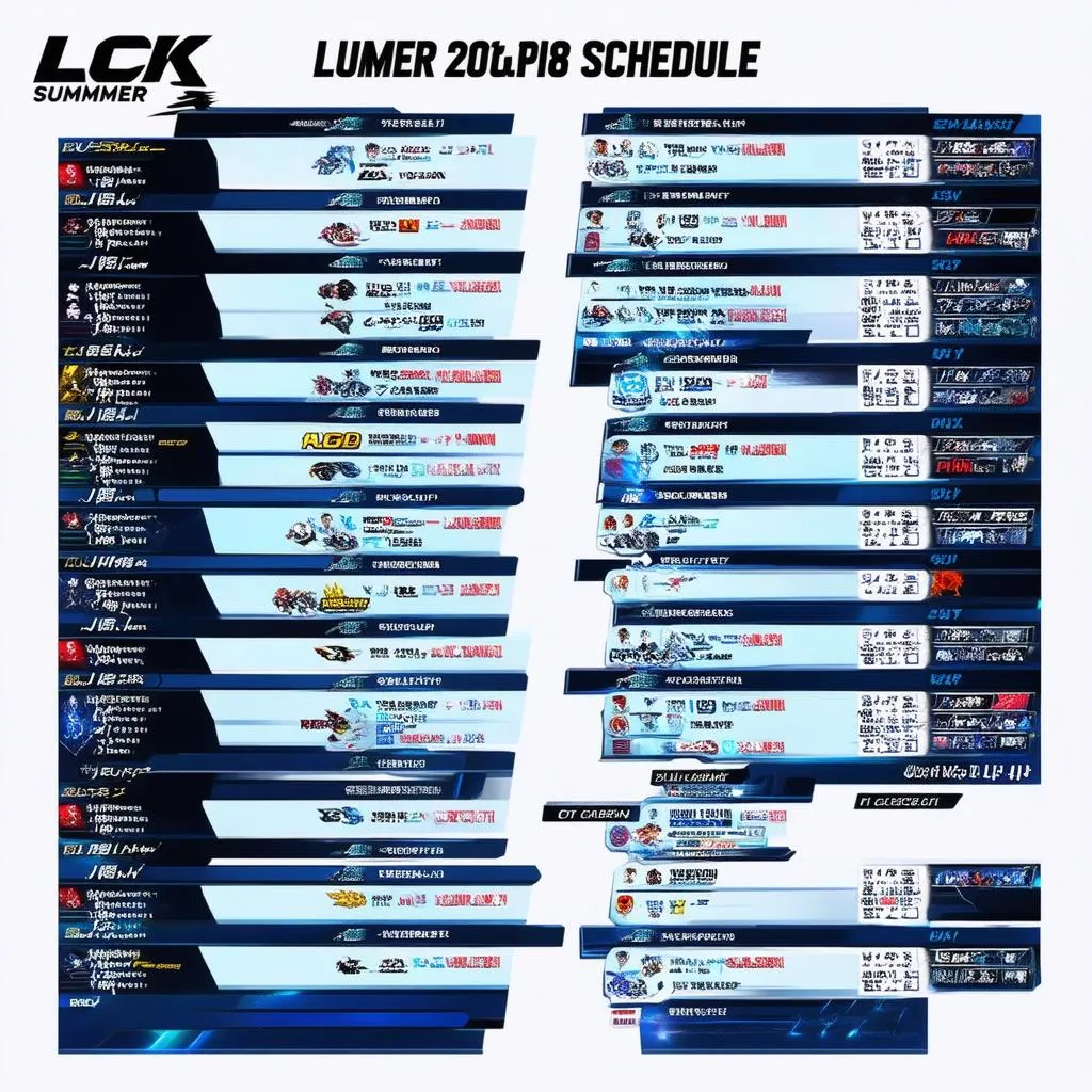 Lịch thi đấu LCK mùa hè 2018