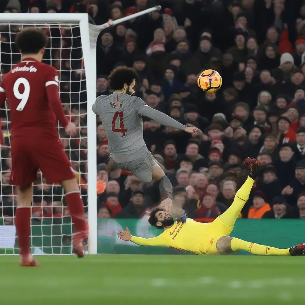 Highlight Mohamed Salah ghi bàn cho Liverpool trong trận đấu với Arsenal năm 2018