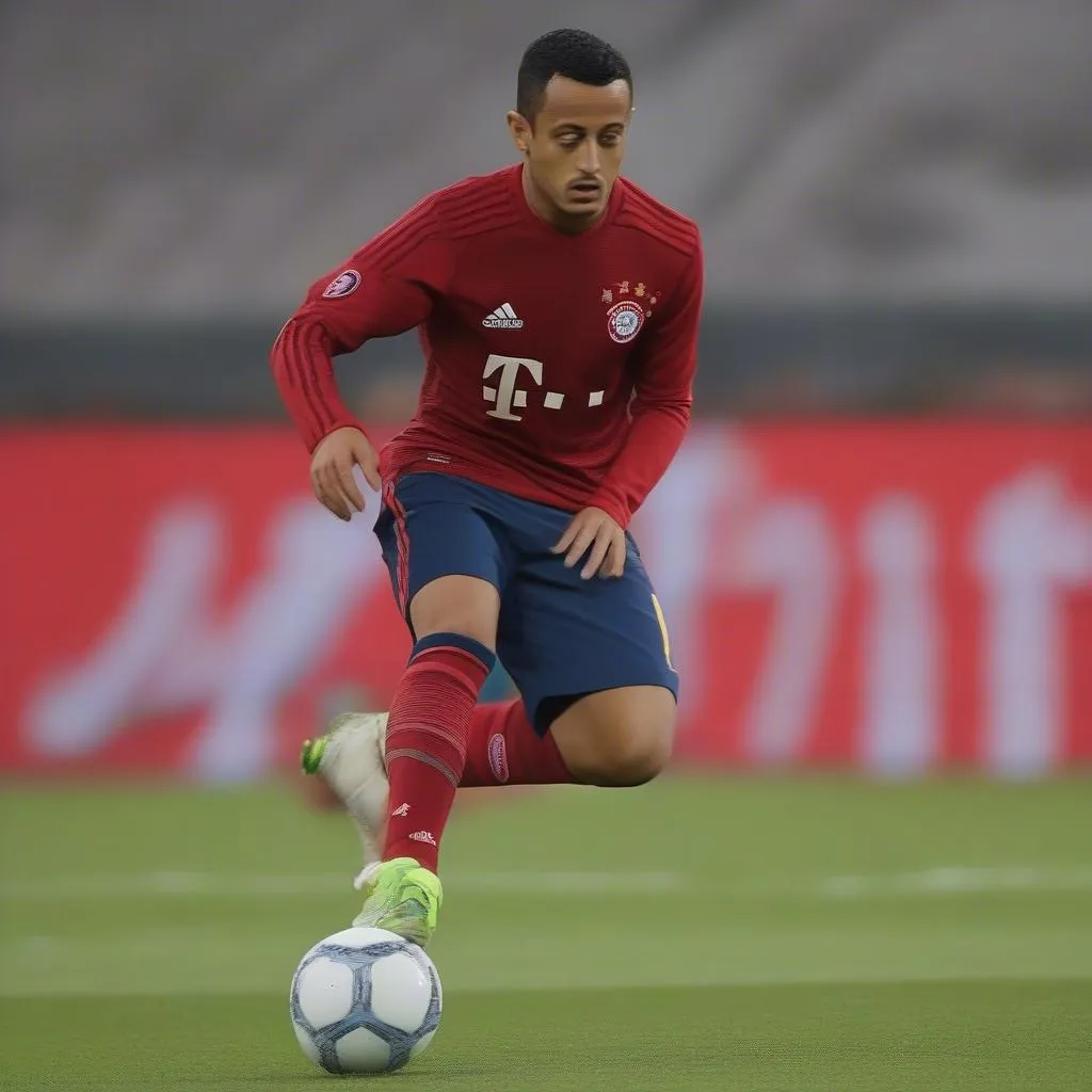 Pha xử lý bóng kỹ thuật của Thiago Alcantara trong trận đấu giữa Liverpool và Lyon