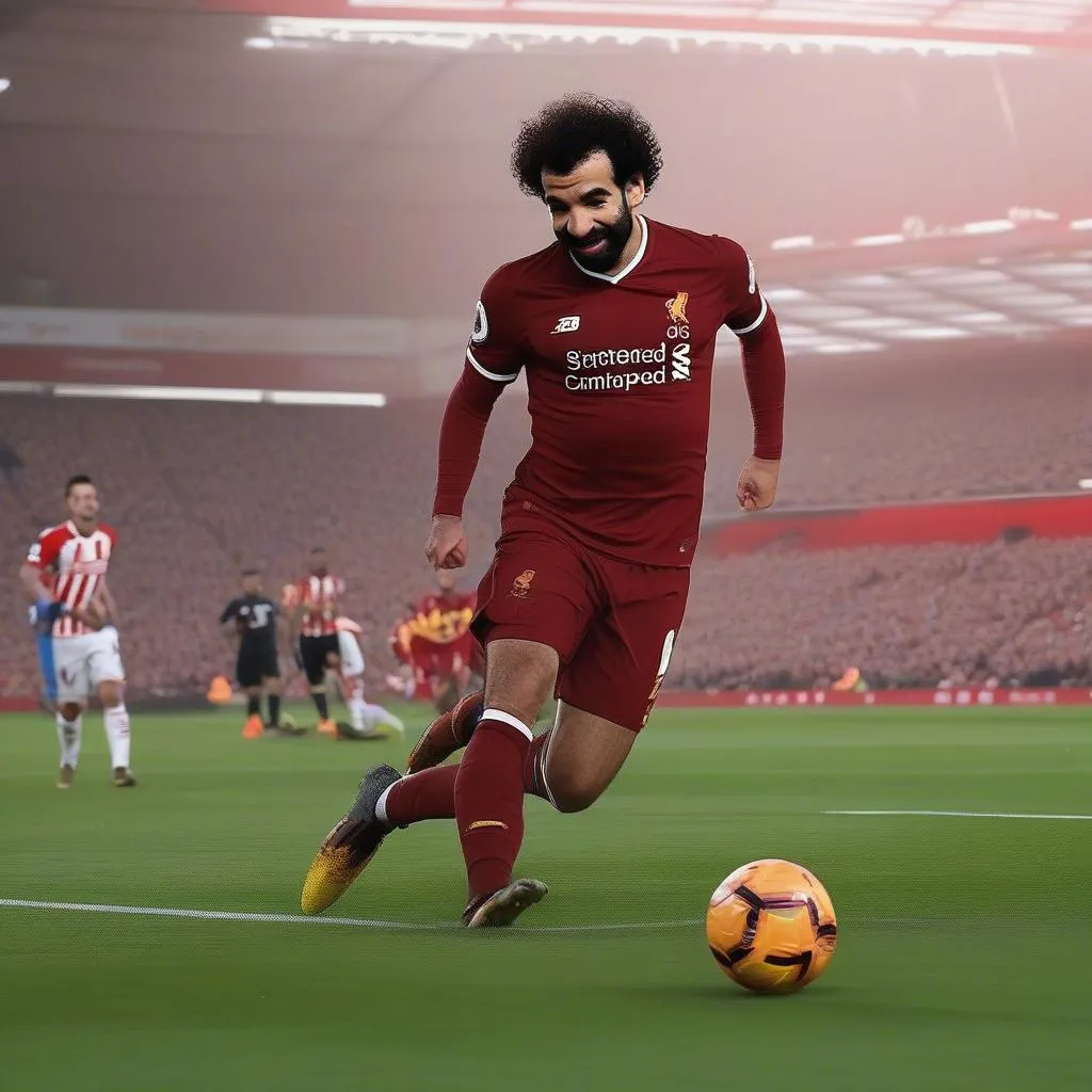 Pha bóng ấn tượng của Mohamed Salah