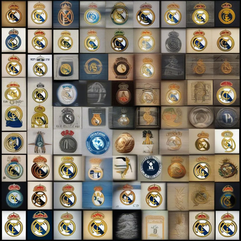 Logo Real Madrid trải qua nhiều lần thay đổi trong suốt lịch sử