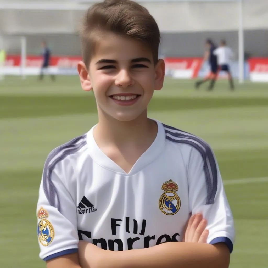 Luca Zidane thời thơ ấu