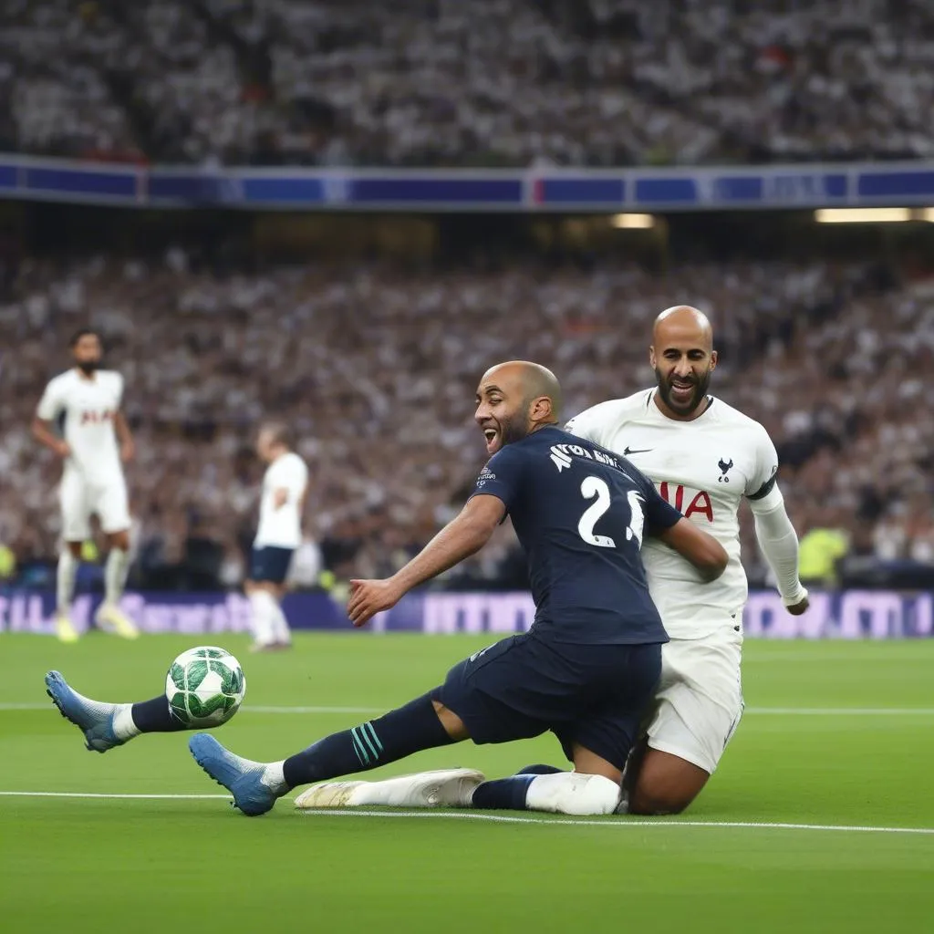 Lucas Moura ghi bàn cho Tottenham trong trận chung kết Champions League 2019