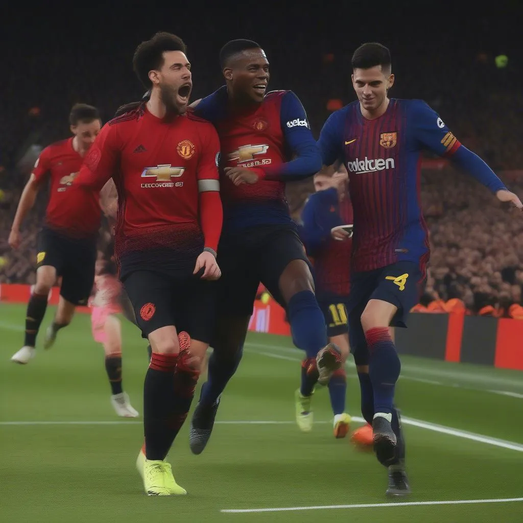 Man Utd vs Barca Highlight