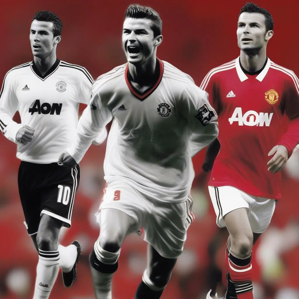 Cristiano Ronaldo, David Beckham, Ryan Giggs: Những huyền thoại của Manchester United