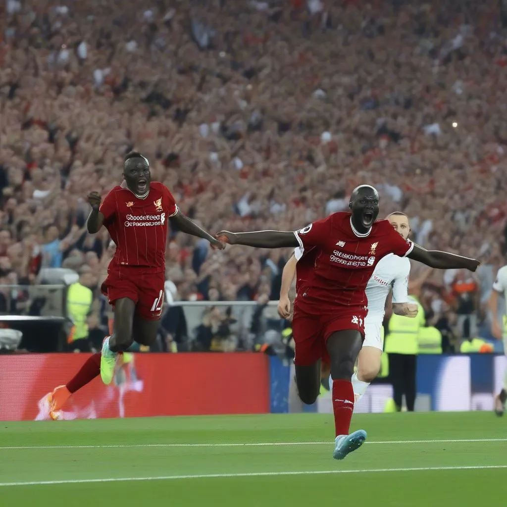 Mane gỡ hòa cho Liverpool trong trận chung kết Champions League 2018