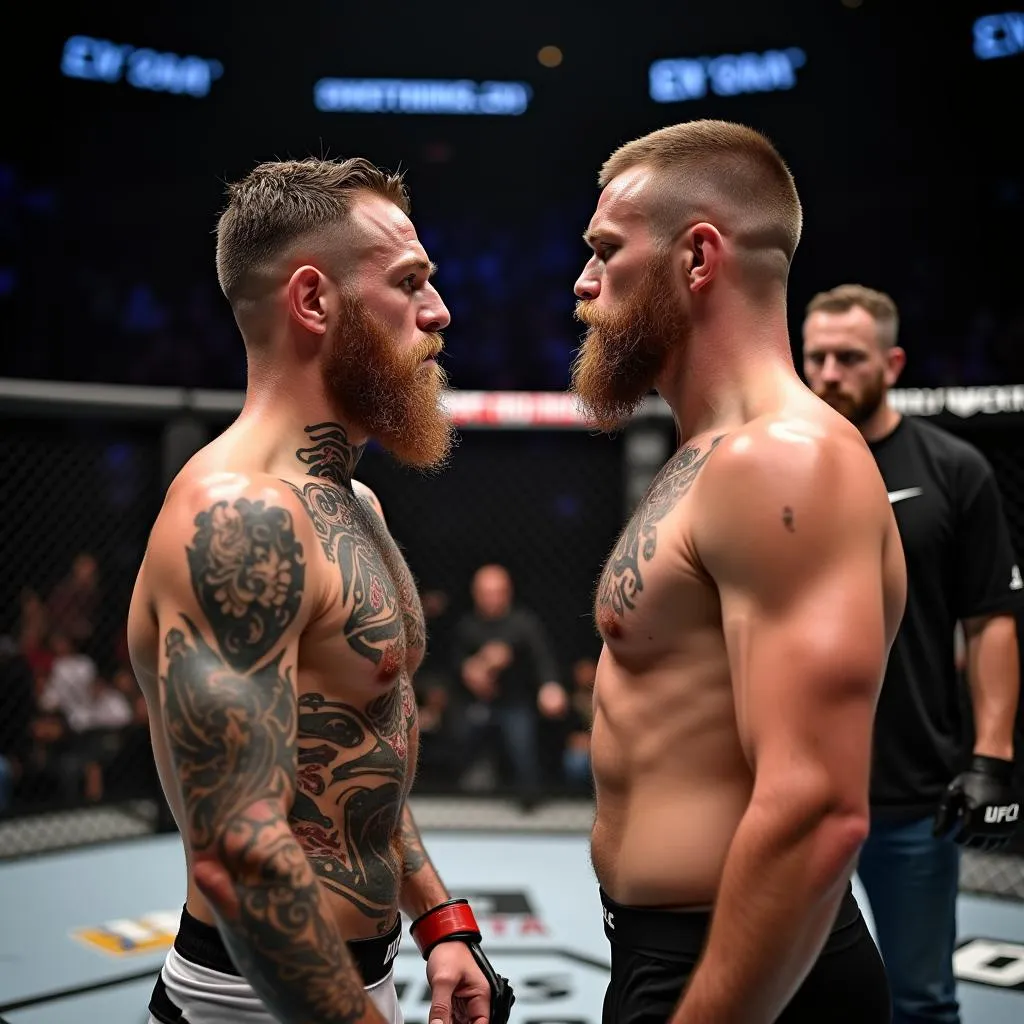 McGregor và Diaz đối đầu trong lồng bát giác