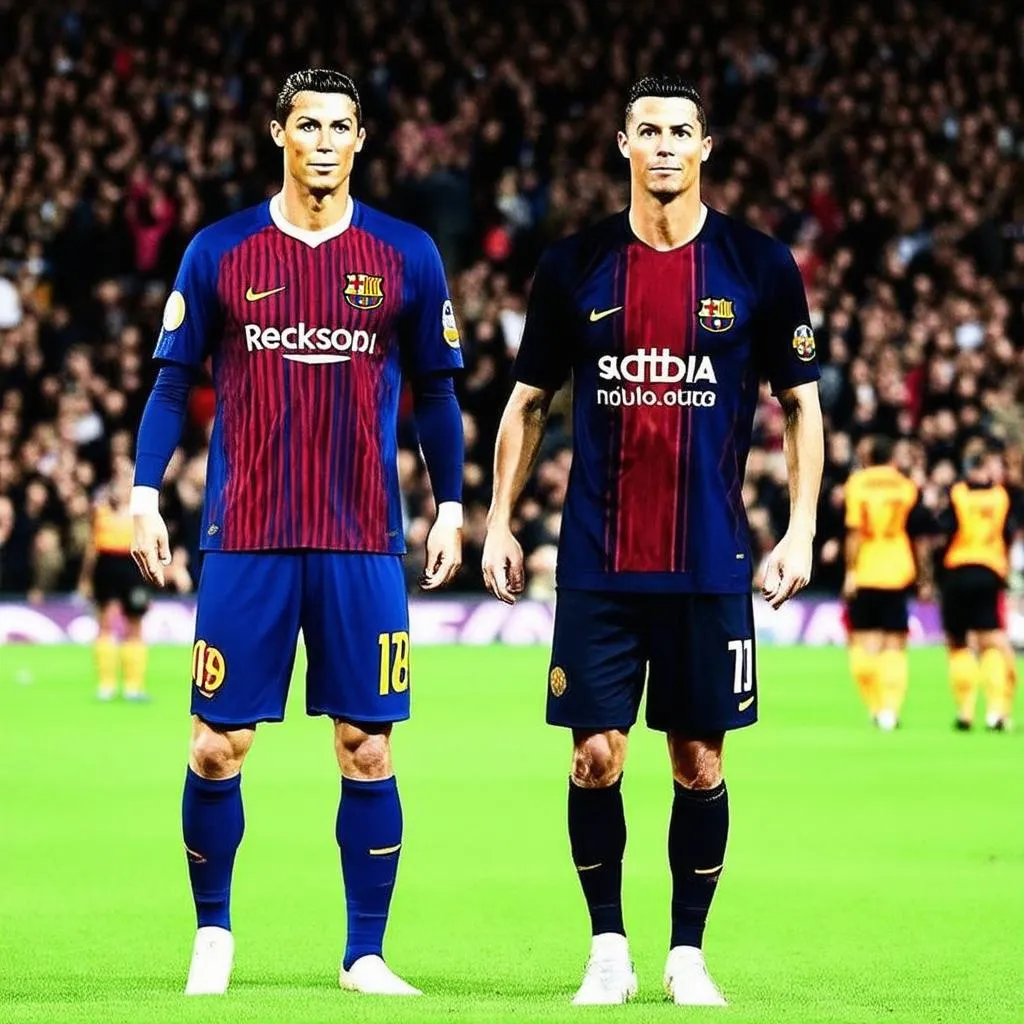 Cầu thủ nổi tiếng với chiều cao khiêm tốn - Messi và Ronaldo