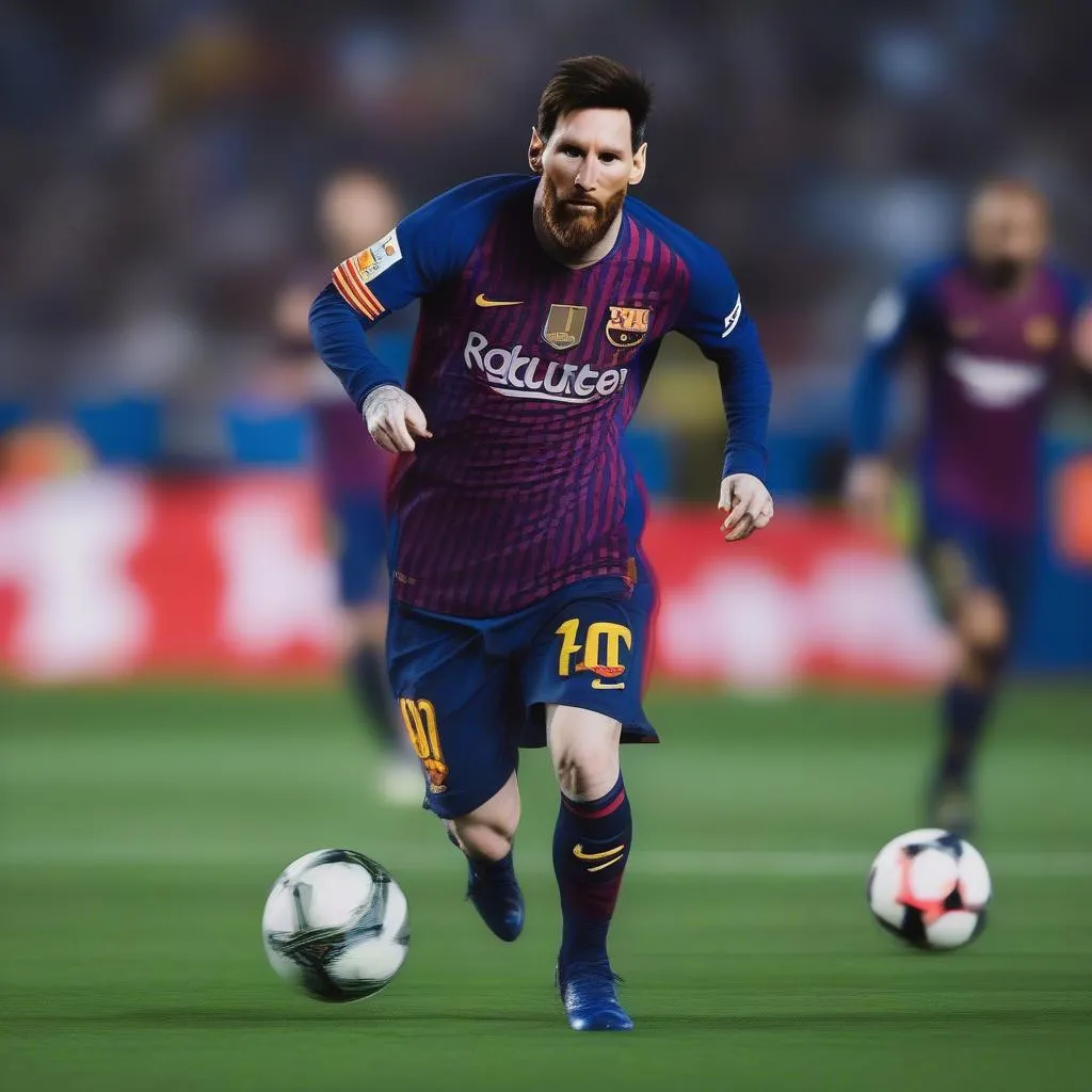 Pha solo đẳng cấp của Messi trong FIFA 19