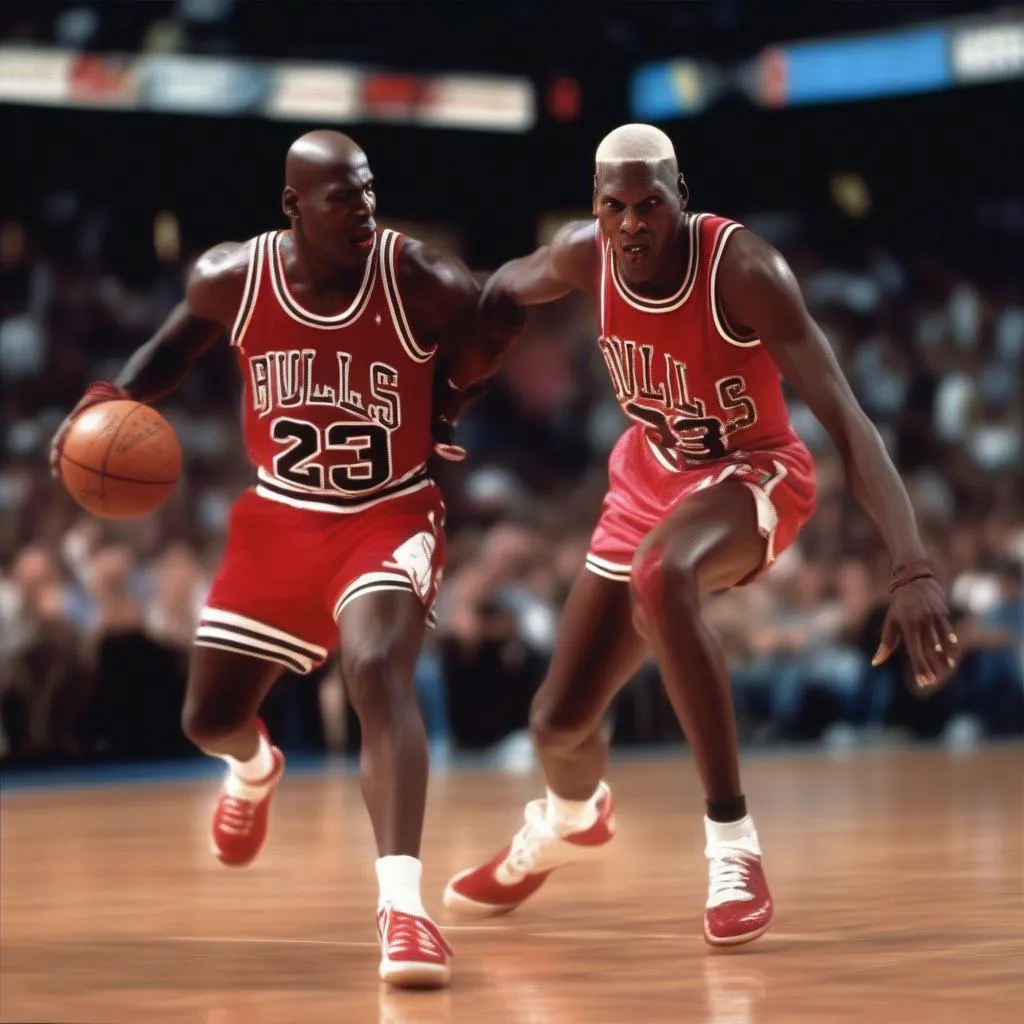 Michael Jordan và Dennis Rodman - Cuộc chiến đỉnh cao trên sân bóng