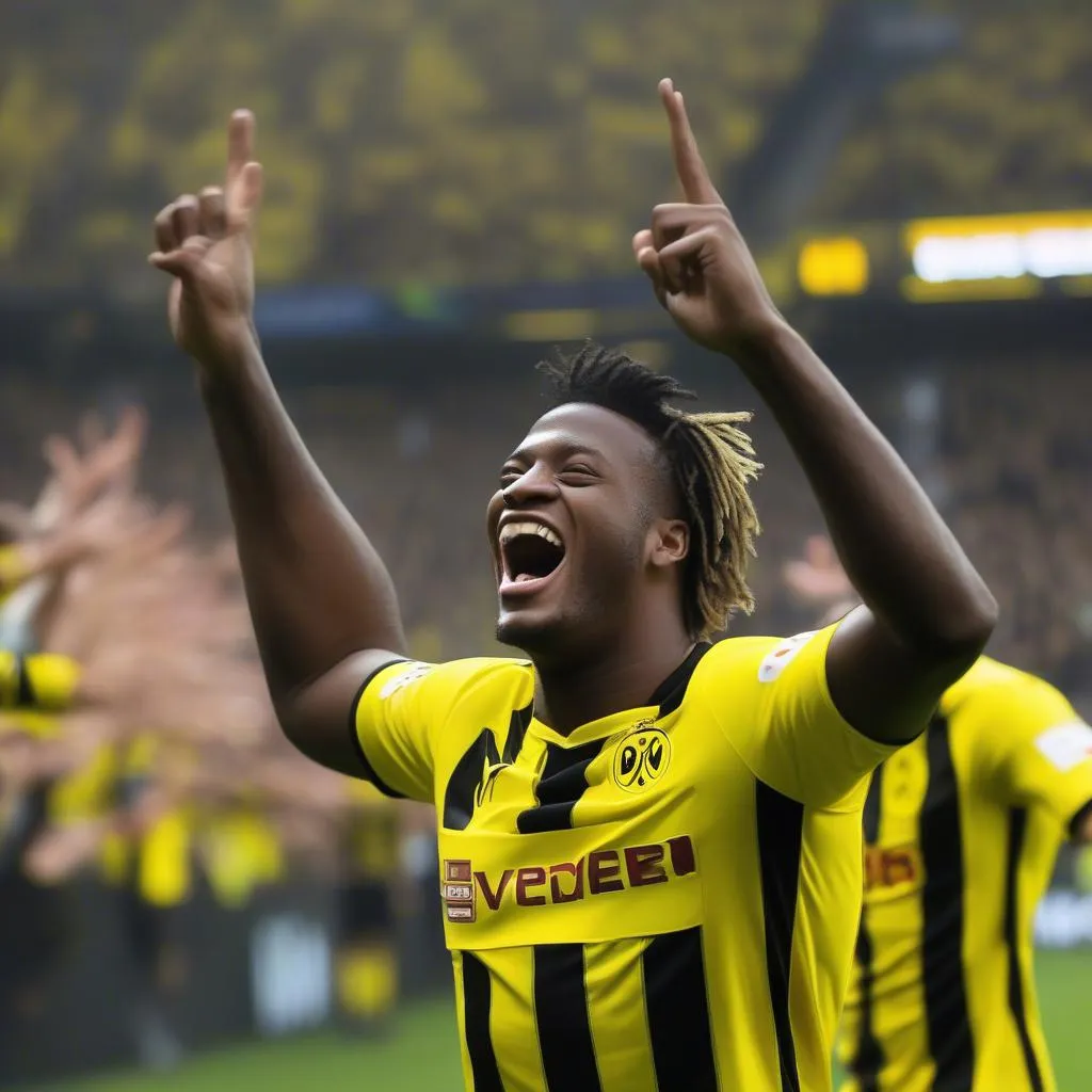 Michy Batshuayi Dortmund Highlights: Goal Celebration