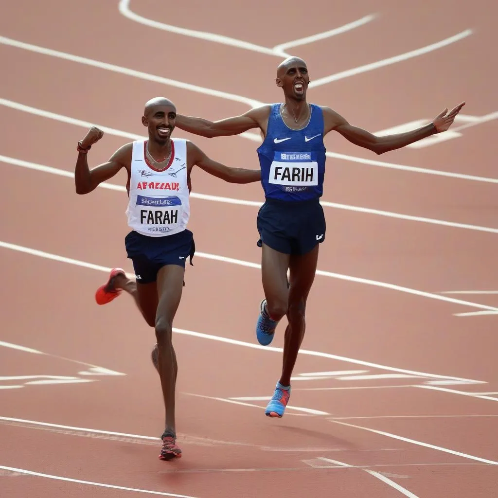 Mo Farah chiến thắng