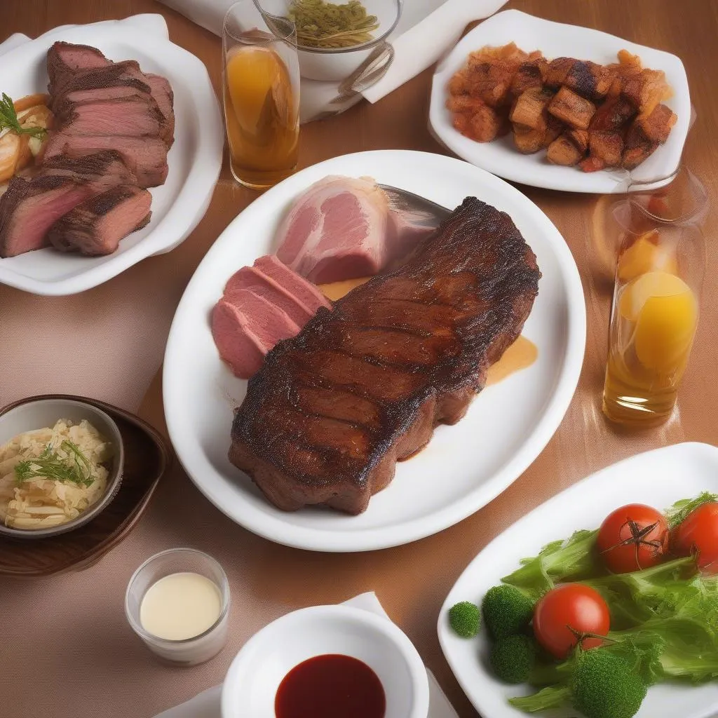 Thưởng thức steak và sườn nướng BBQ tại MON USA