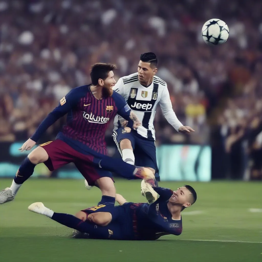 Những pha bóng đỉnh cao của Messi và Ronaldo trong trận đấu Monday Night Football