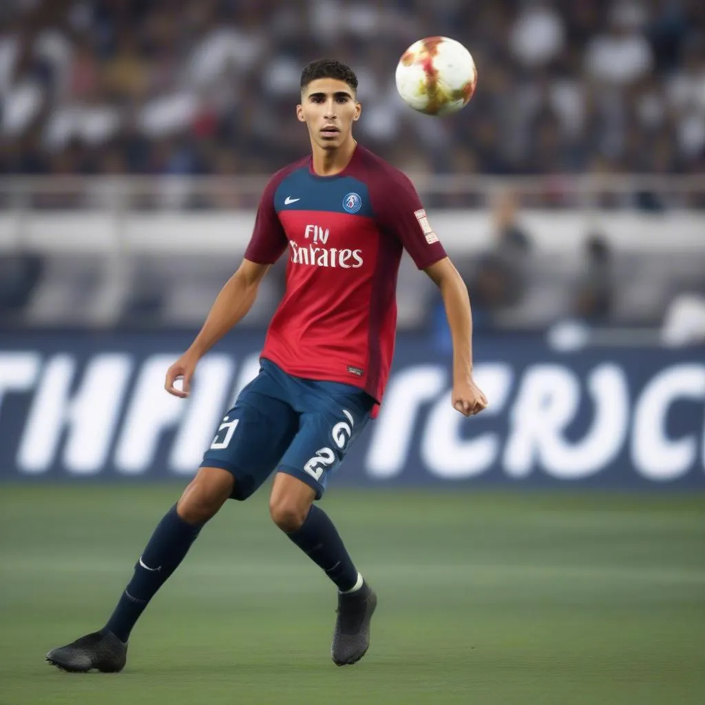 Achraf Hakimi, một trong những cầu thủ Morocco nổi bật nhất tại World Cup 2022