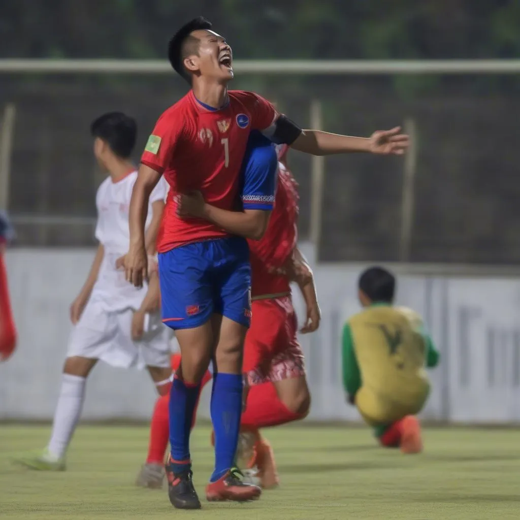 Myanmar vs Lào highlight: Cầu thủ Lào ghi bàn gỡ hòa