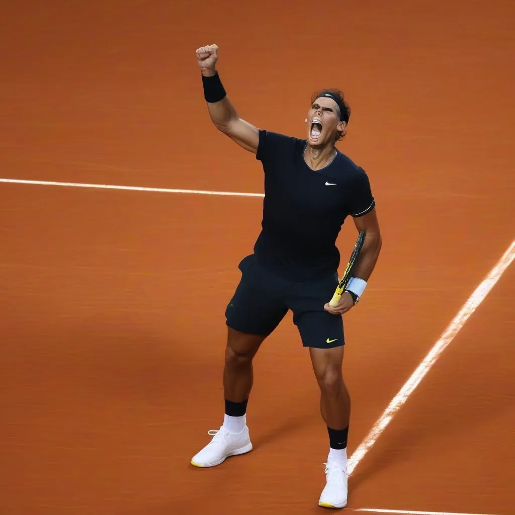 Nadal Celebrating