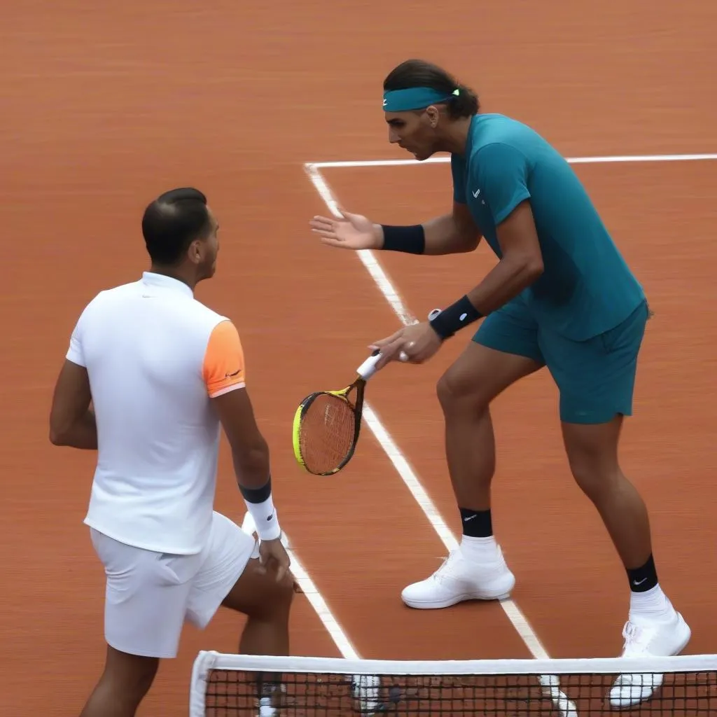 Nadal và Kyrgios đối mặt nhau 