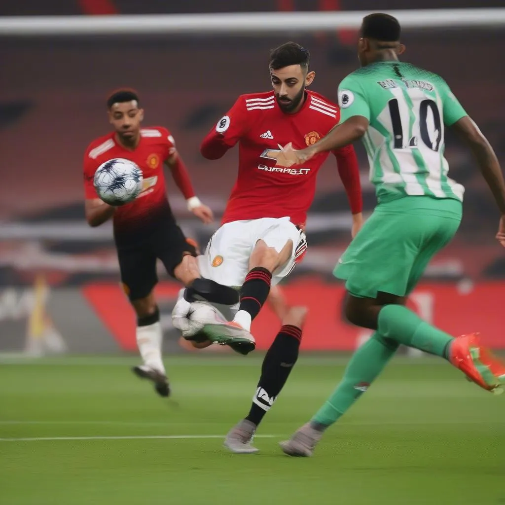 Bruno Fernandes ghi bàn cho Manchester United