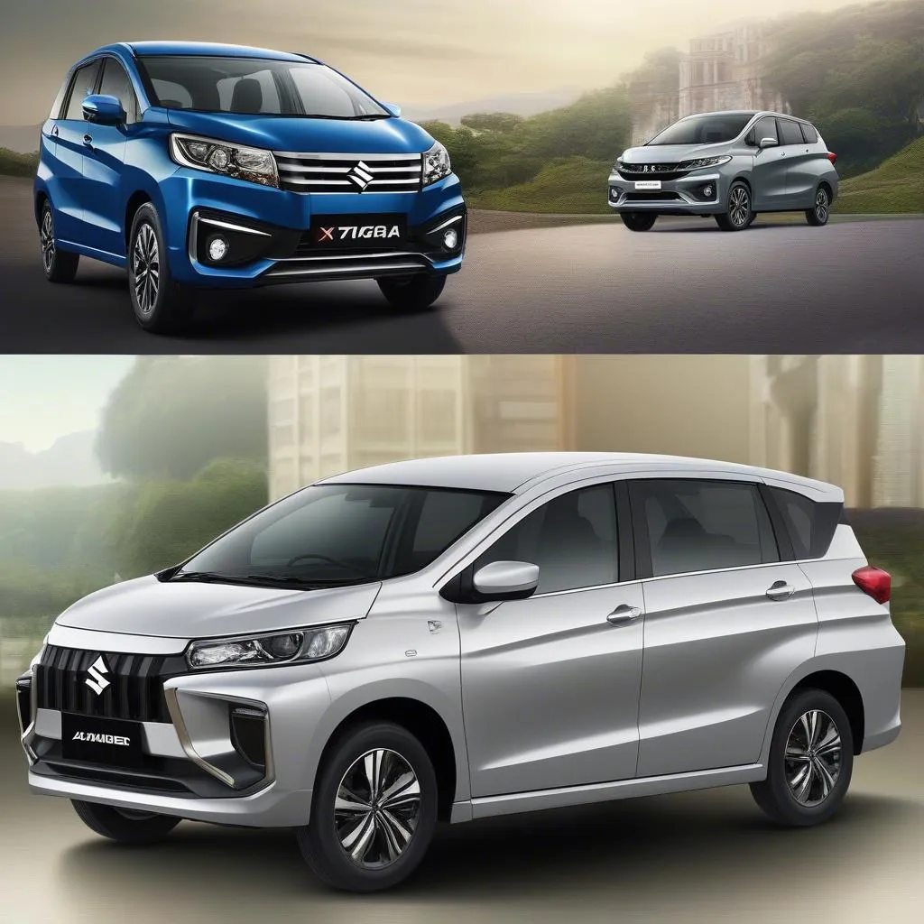 Ngoại hình Suzuki Ertiga và Mitsubishi Xpander