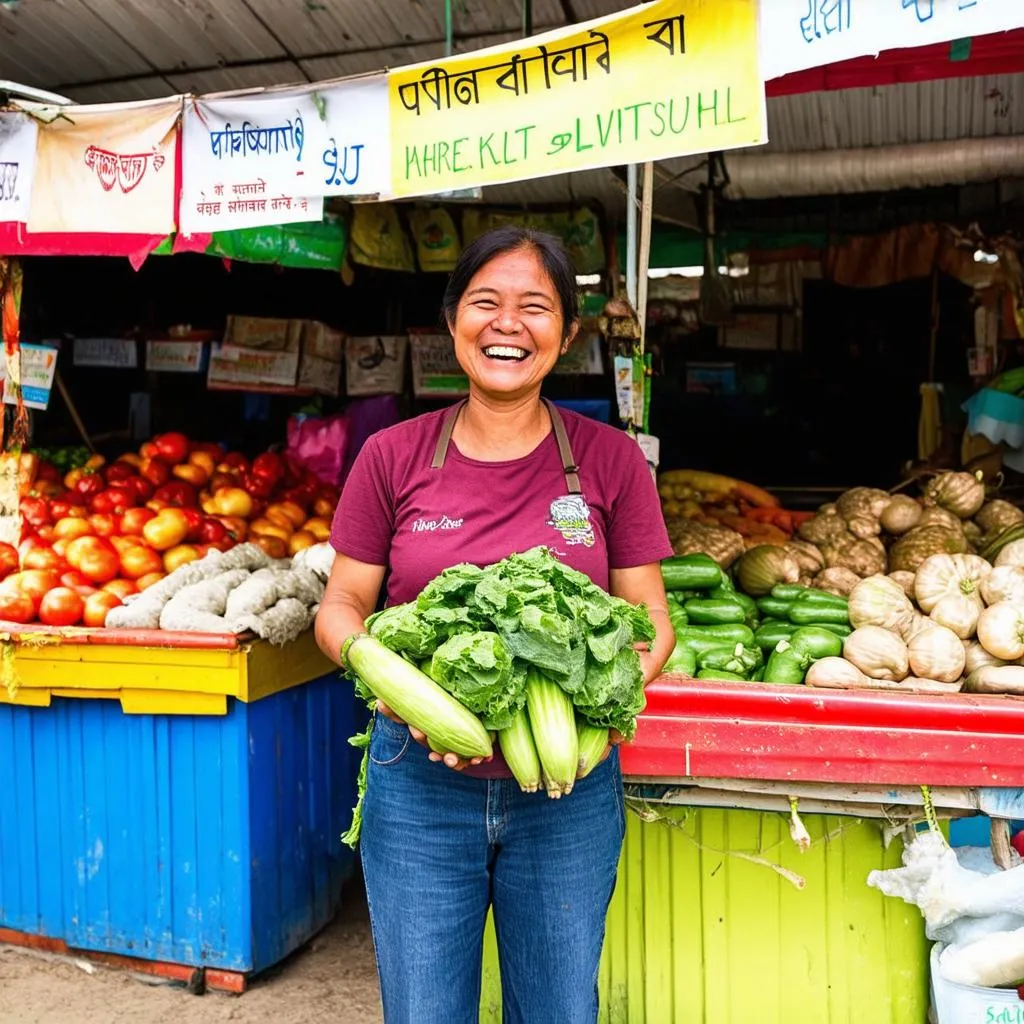 Người phụ nữ bán hàng