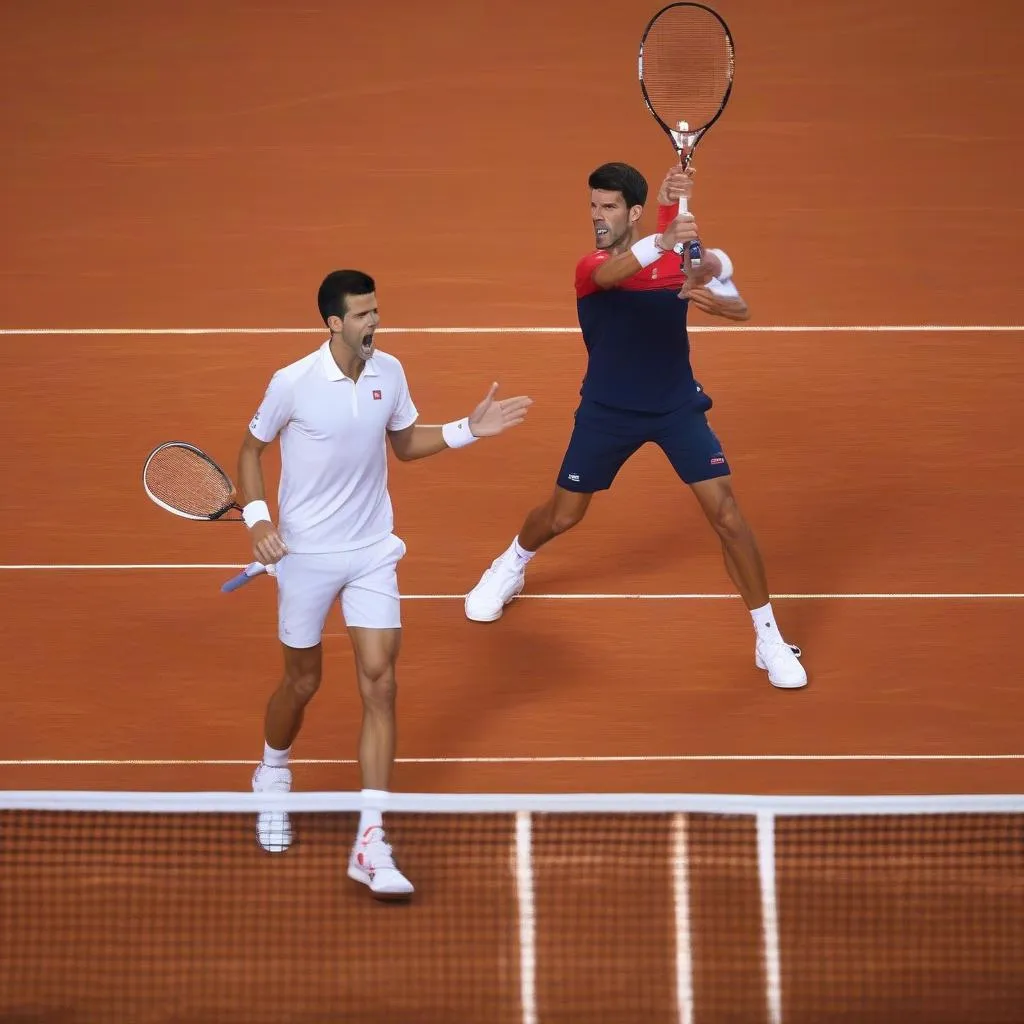 novak djokovic dominic thiem highlights