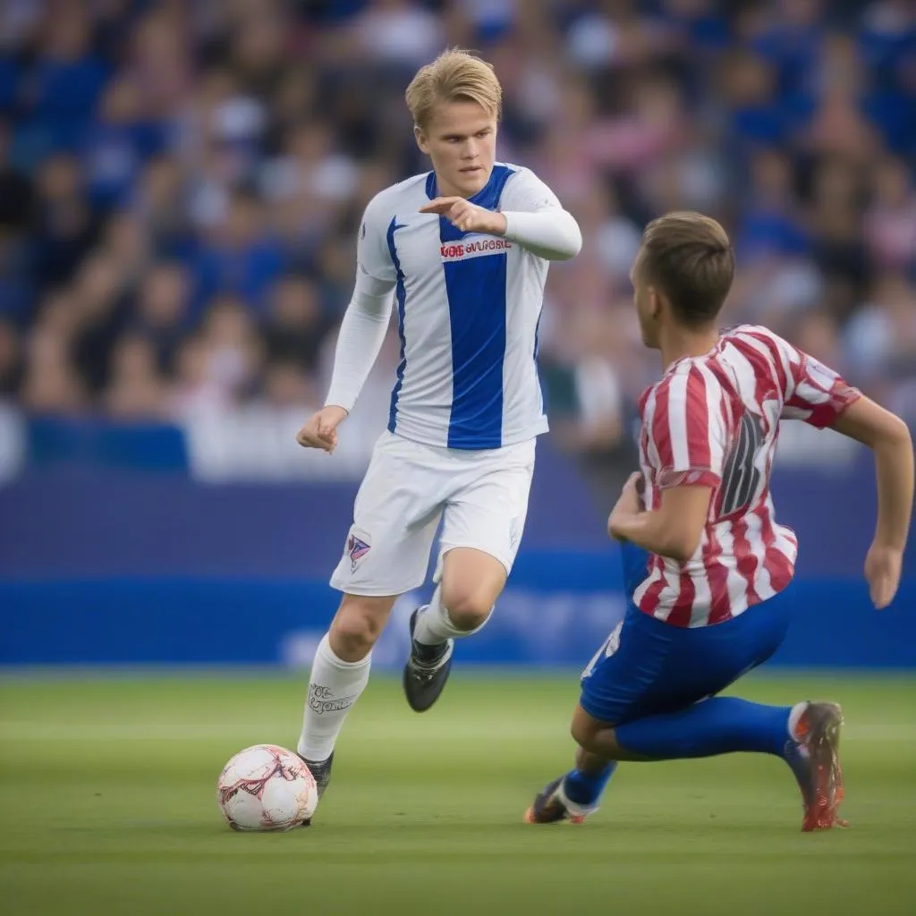 Martin Odegaard provides a brilliant assist for a SC Heerenveen goal